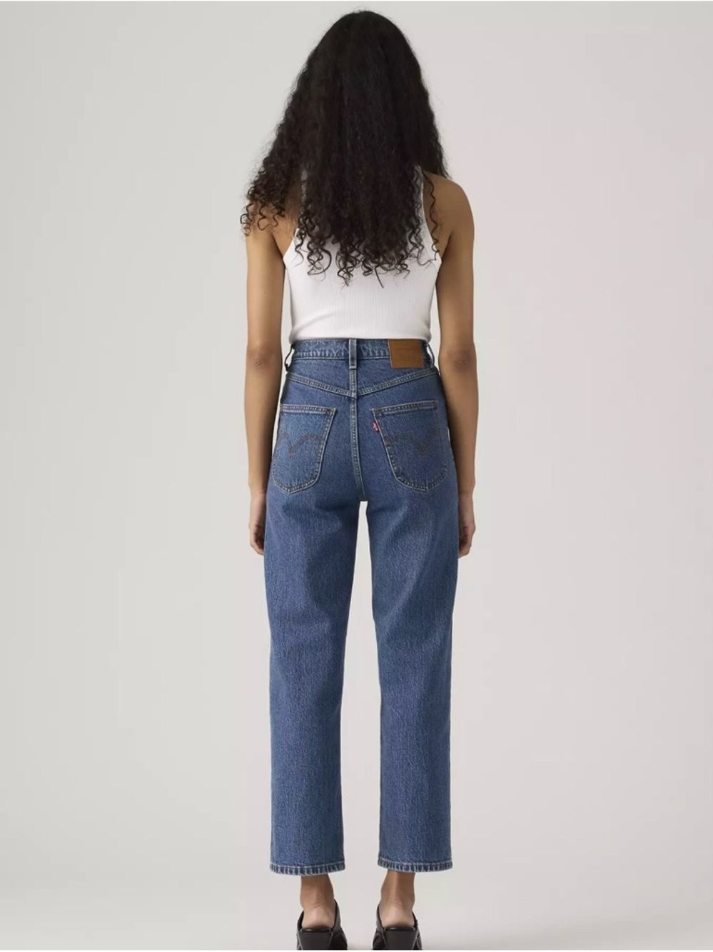 LEVIS Ribcage Western Yoke Jeans Women's Size 29 x 27 Dark Wash 0049U0001 - Picture 4 of 12